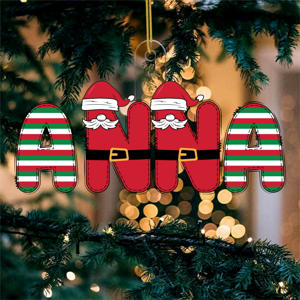 Weihnachtsname_Personalisierter_Acryl Ornament_3