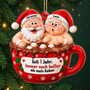 Weihnachtspaar_PersonalisiertesGeschenk 1 Schicht Holz OrnamentFurPaare