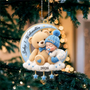 Willkommen_KleinesWunder_PersonalisiertesGeschenkAcryl OrnamentFurNeugeborene