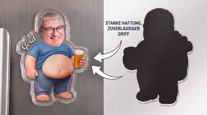 Vollmagnetische Rückseite